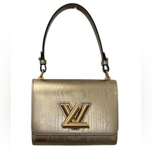 ✨🛍️ Louis Vuitton Metallic Gold Twist Shoulder Bag PM